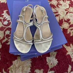Elegant Silver Women's Sandals